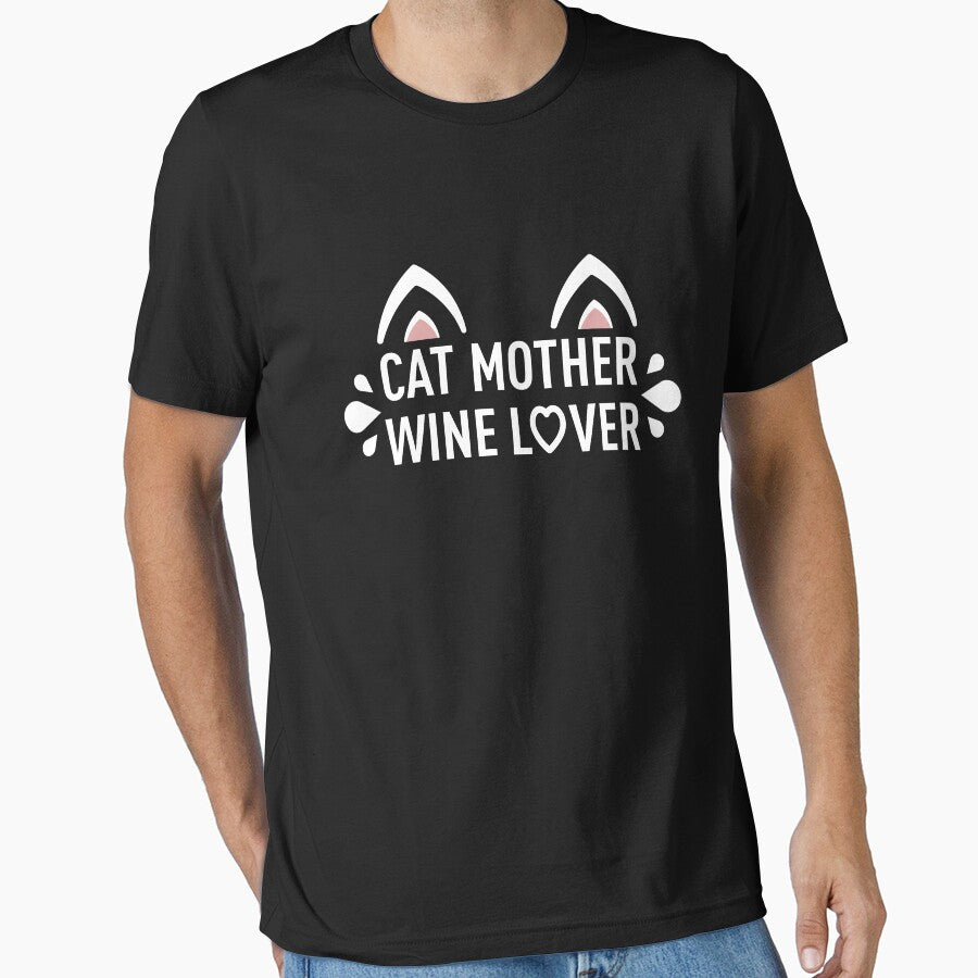 Cat Mother Wine Lover - Black by ClaudiaGrosso