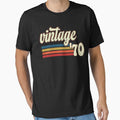 Vintage 1970 Retro Birthday| Vintage '70 Retro Stripes by FernaRoje