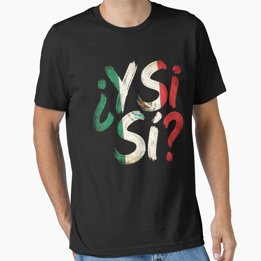 Y Si Si? What If Yes Spanish Mexico Soccer Brush Stroke Graphic by DarylPope