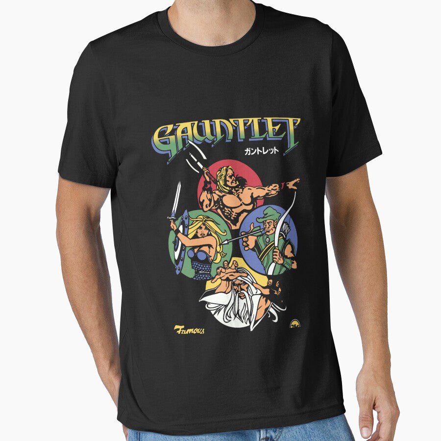 Gauntlet Retro Arcade Game Vintage 80s Gaming Art by ROLANDLLOYD7