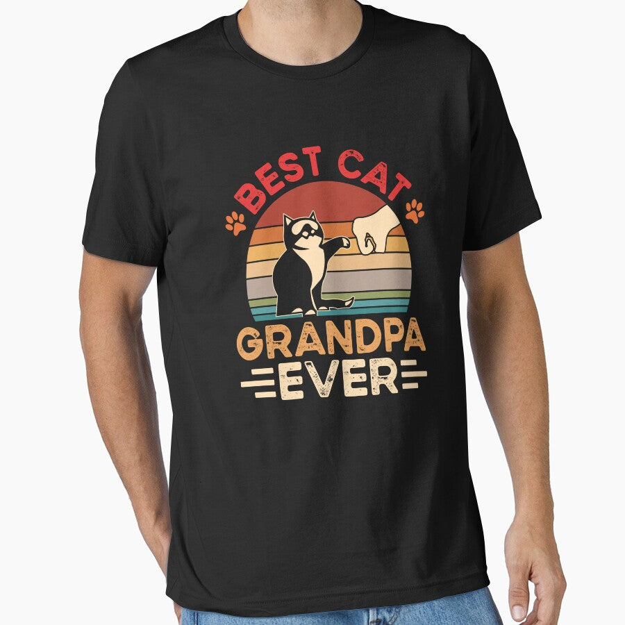 Best Cat Grandpa Ever Shirt, Funny Grandpa Shirt, Cat Lover Shirt, Best Cat Dad Ever Shirt, Cat Grandpa Shirt, Gift For Cat Lover, Cat Owner by aymob