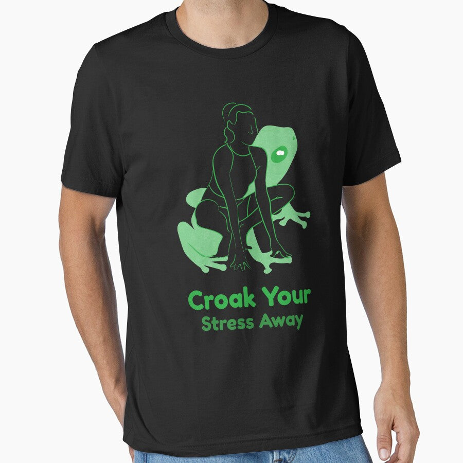 Frog Pose, Croak Your Stress Away by LyricsWear