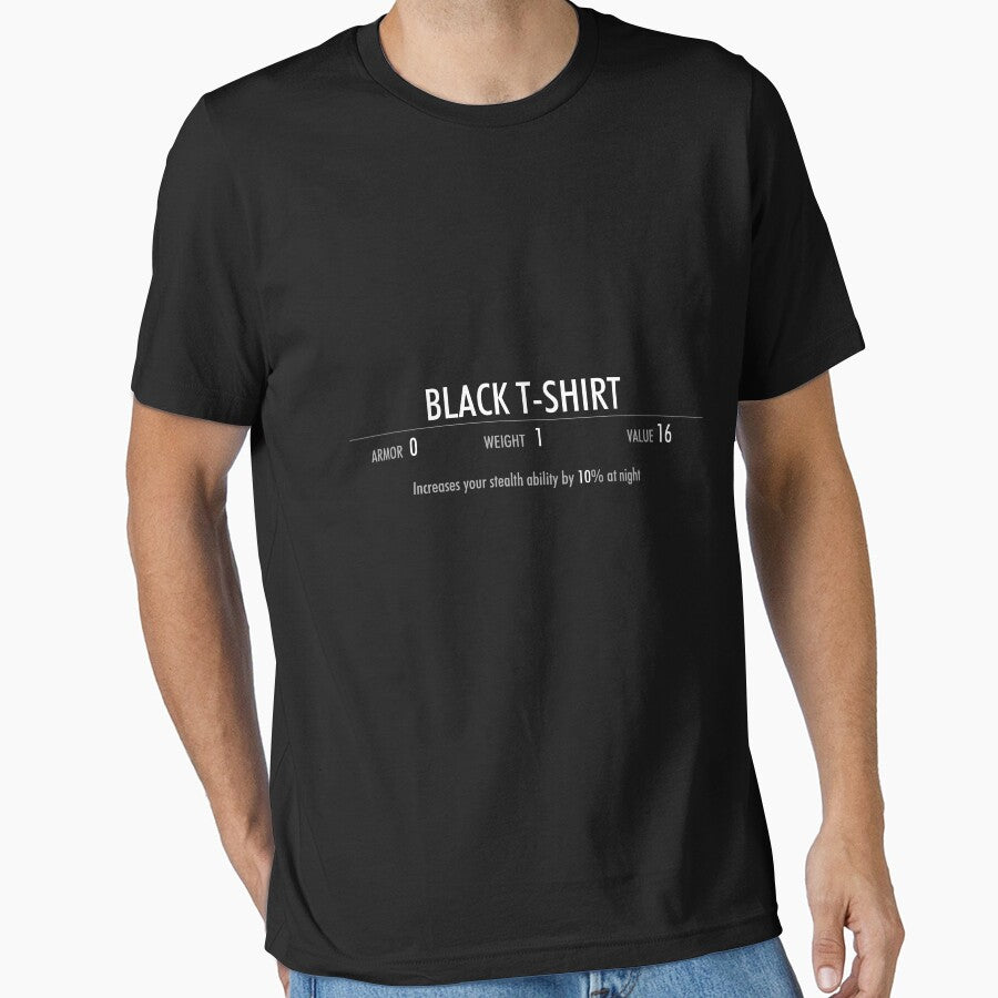 Enchanted Black t-shirt by Irr-Theory