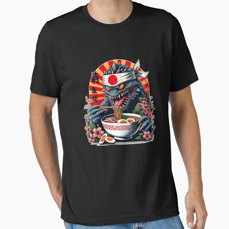 Anime Japanese Monster Kaiju Eating Ramen Manga by Dressed For  Duty