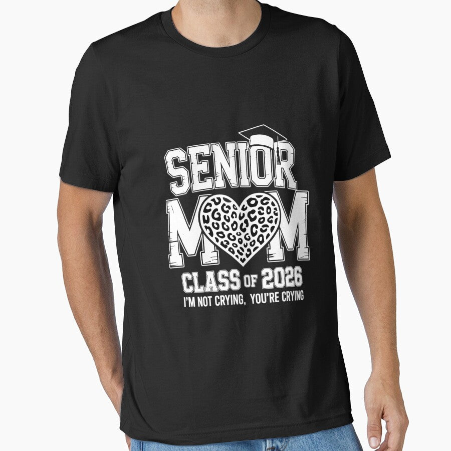 Senior Mom Class of 2026 Senior Mama 2026 Graduation Leopard by Morphologiona