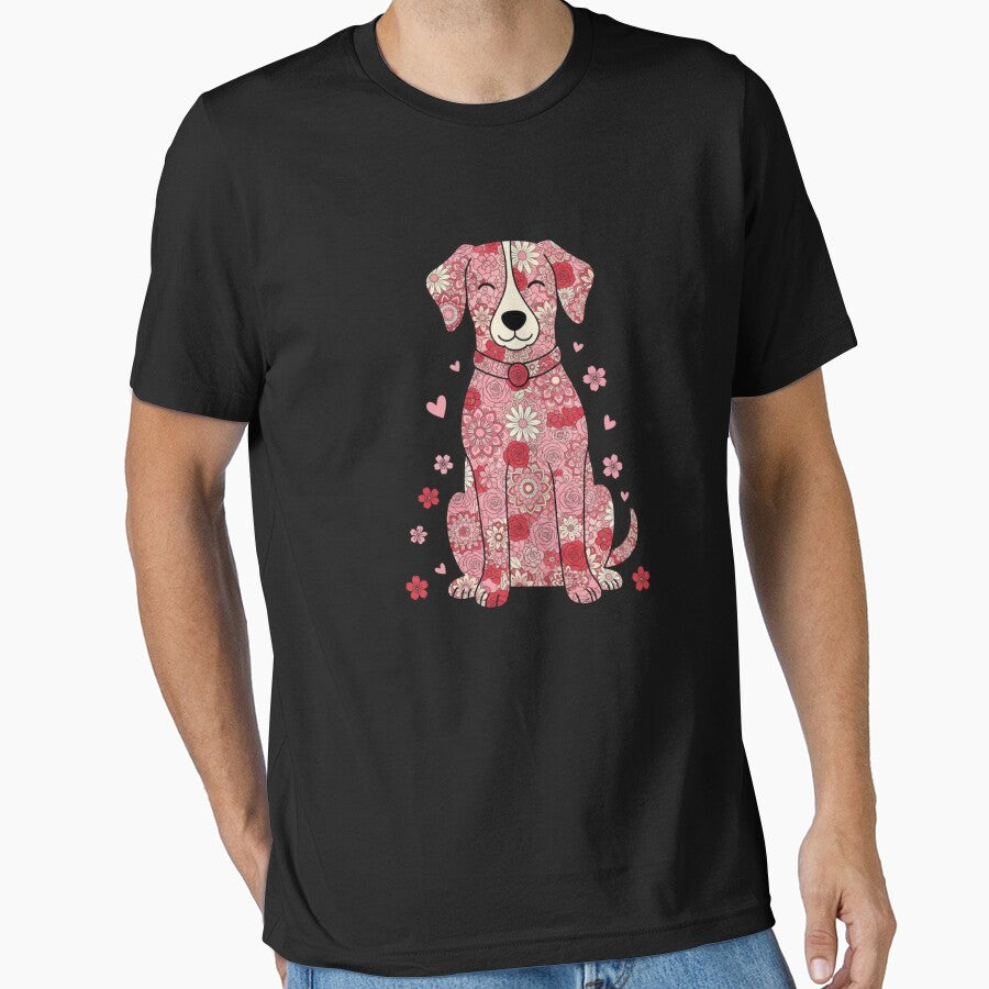 Cute Floral Dog Lover Pet Owner by CORJIDOG-ART