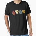 Guitar Pick Gift For Guitarist Retro Vintage T-Shirt by youssefattigui
