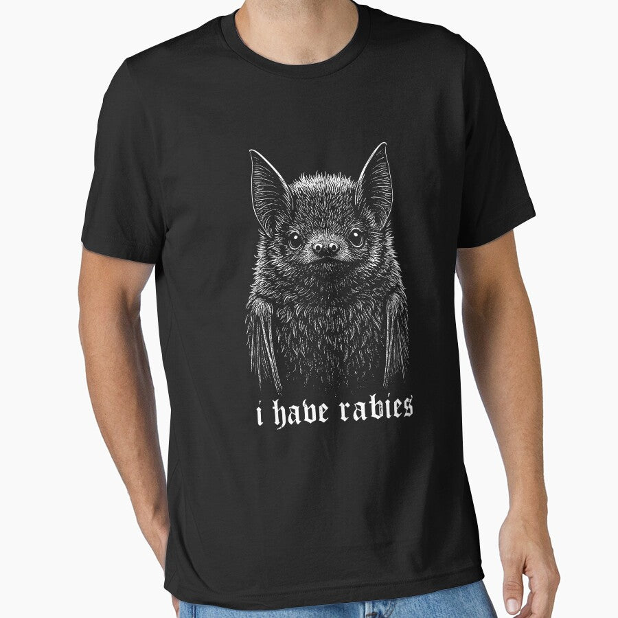 I Have Rabies Bat Vintage, Weird Dark Humor by Torionrad
