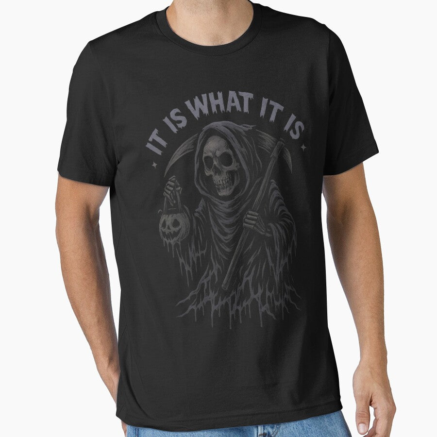 Grim Reaper It Is What It Is Dark Gothic Design by JuniorDavila