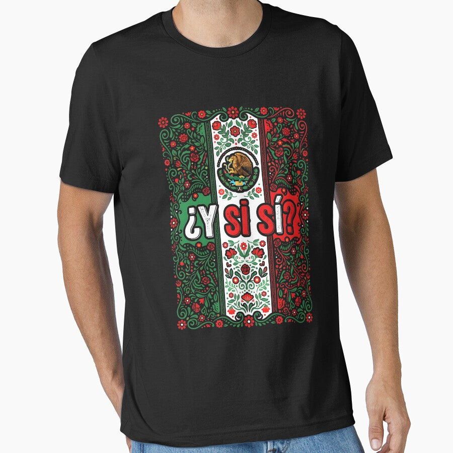 Y Si Si? Mexico Soccer Fan Boho Floral Graphic by DarylPope