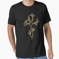 Gothic and Egyptian Symbol Ankh with Roses Goth by FalkDania