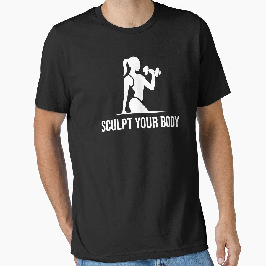Sculpt your Body - fitness and Gym women motivational quote by GraphicDream