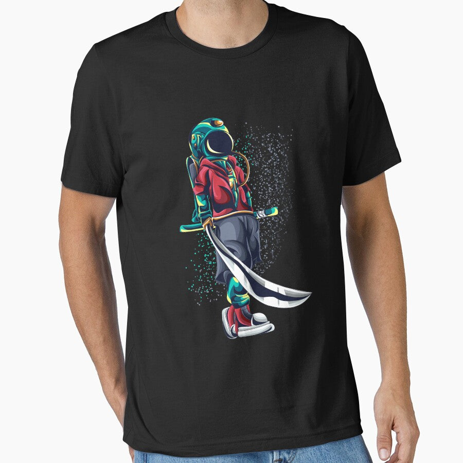 astronaut space ninja samurai sword by buzwin