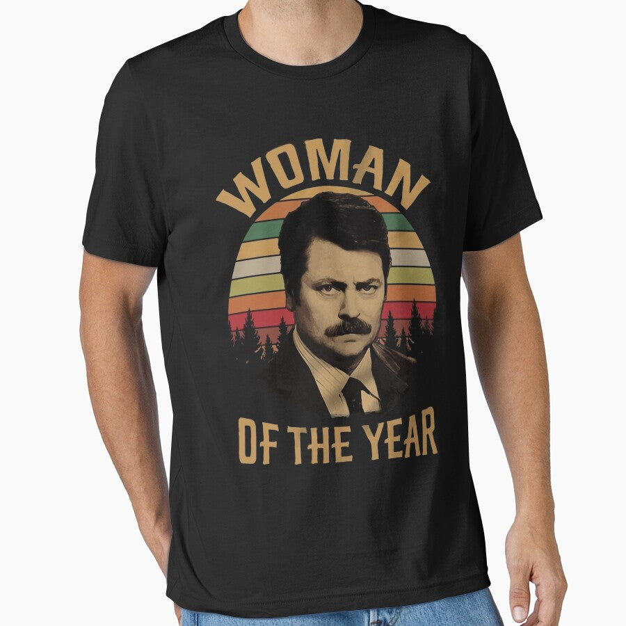 Woman of The Year Vintage Retro  Ron Swanson Parks and Recreation by CiarasOrianal