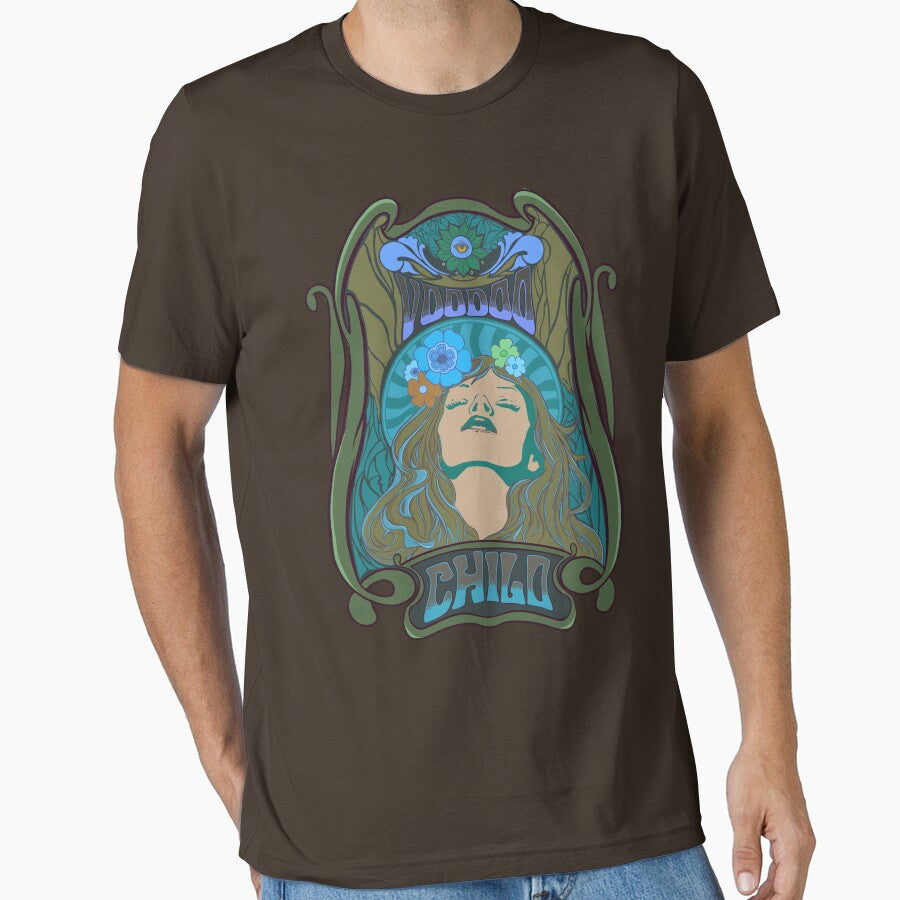 Copie de Pyschedelic vintage 60s hippie design - Voodoo child - Blue version by LifeislikebuePixels