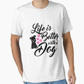 Life Is Better With A Dog Novelty T Shirts by q4success