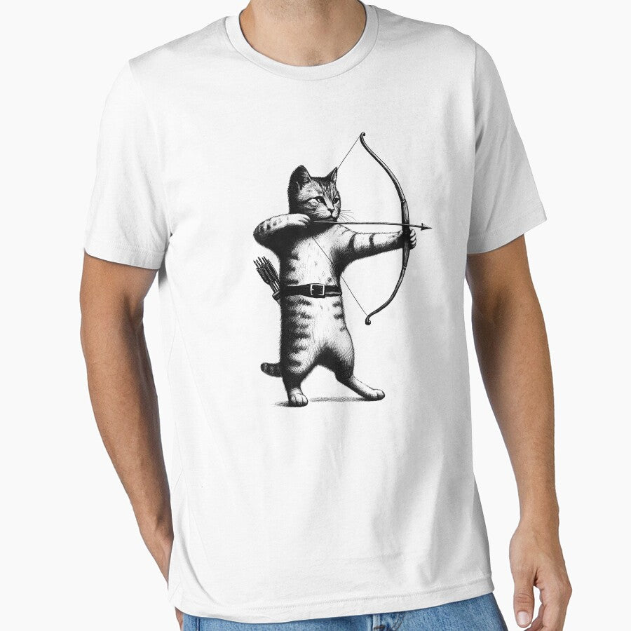 Cat Doing Archery by Kimberley King Art  King Art