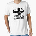 Strong is the New Beautiful - fitness and Gym motivational quote by GraphicDream