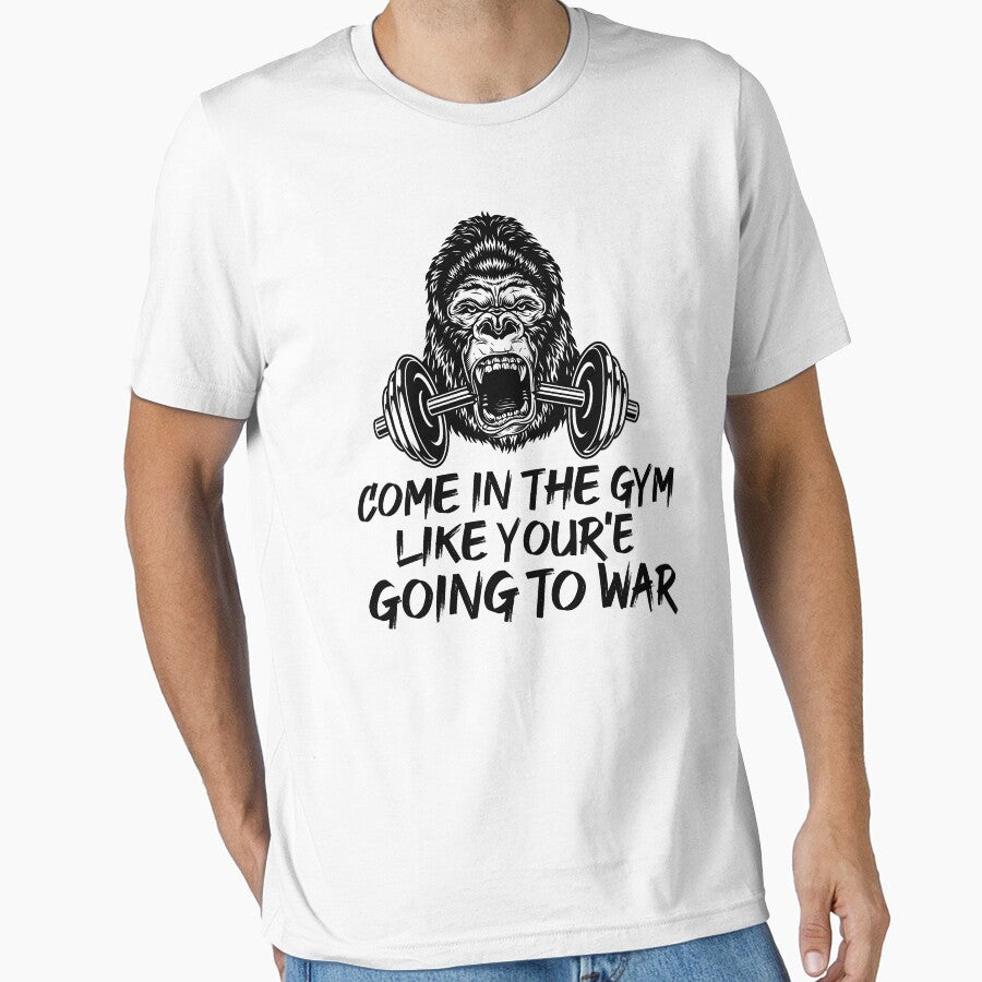 Come in The gym like your'e going to war by SHINIGAMI-SHOP
