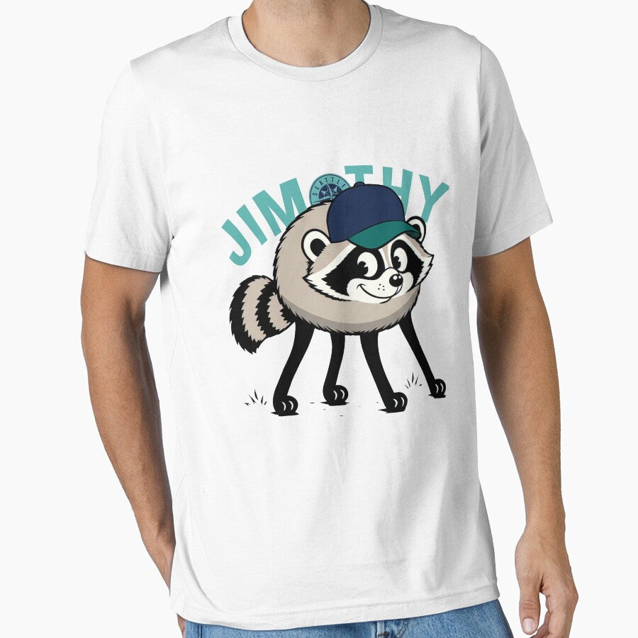 Jimothy Raccoon Seattle Baseball by oliviamaer