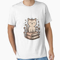 Cats And Books Lover Cute Cat Lover by FaithAbbott