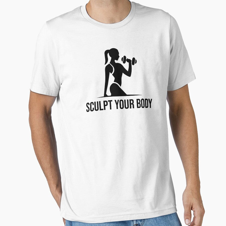 Sculpt your Body - fitness and Gym motivational quote by GraphicDream