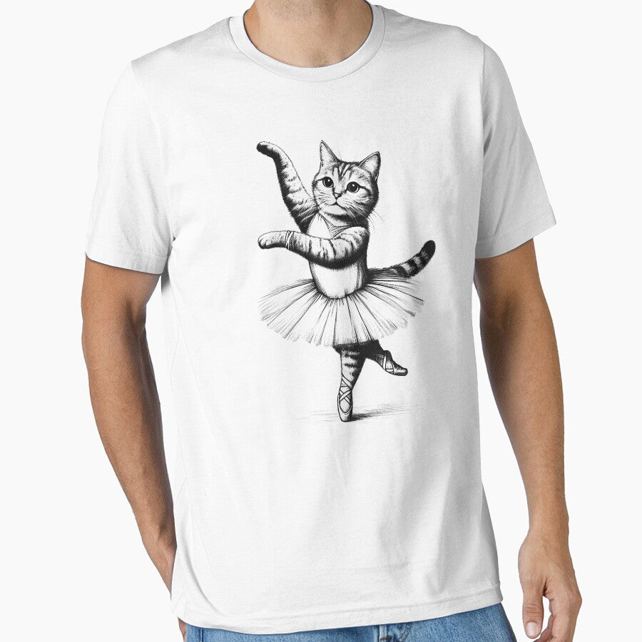 Cat Dancing Ballet Dancer by Kimberley King Art  King Art