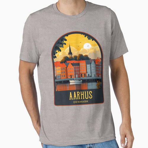 Aarhus Vintage Travel Illustration by HomeLivingCo