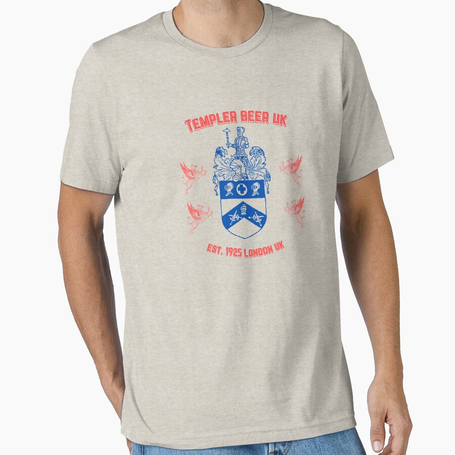 Knights Templer Beer London UK 1925 Est. Crest Coate of Arms 1966 Version - 09 by Henk GoGo T-Shirts ⭐️⭐️⭐️⭐️⭐️