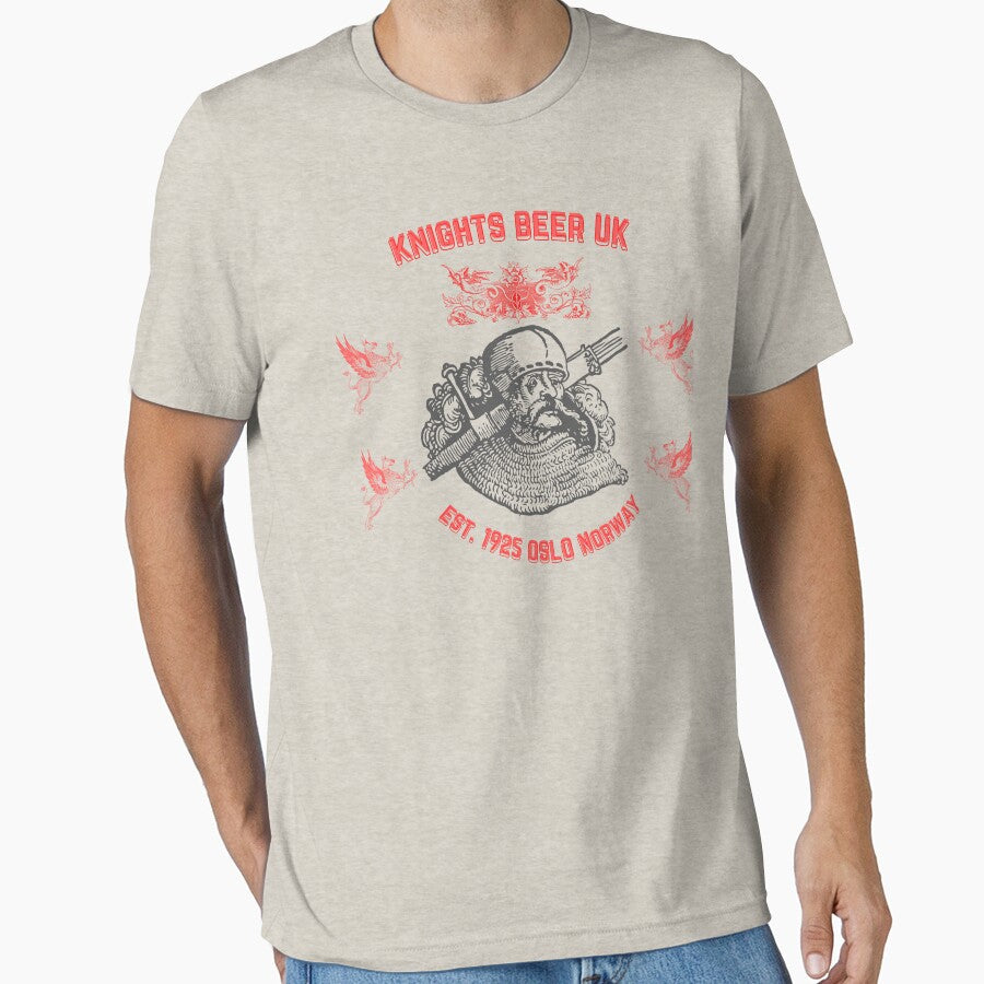 Knights Beer UK Oslo1925 Est. Nordic Knight - 05 by Henk GoGo T-Shirts ⭐️⭐️⭐️⭐️⭐️