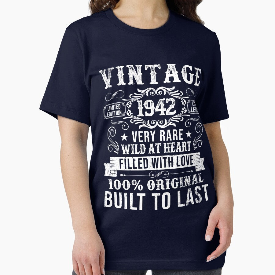 Vintage 1942 84th Birthday Gift Born In 1942 84 Years Old by RoyesButler