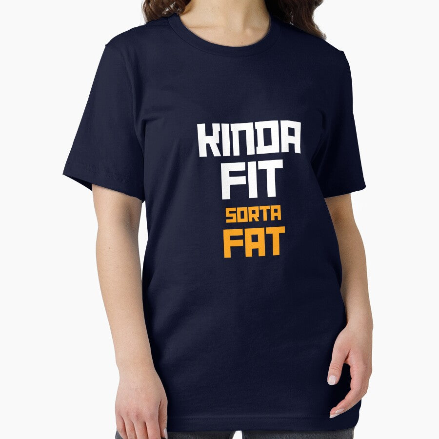 Kinda Fit. Sorta Fat. – Funny Realistic Fitness T-Shirt by The Firestarter T-shirt Store