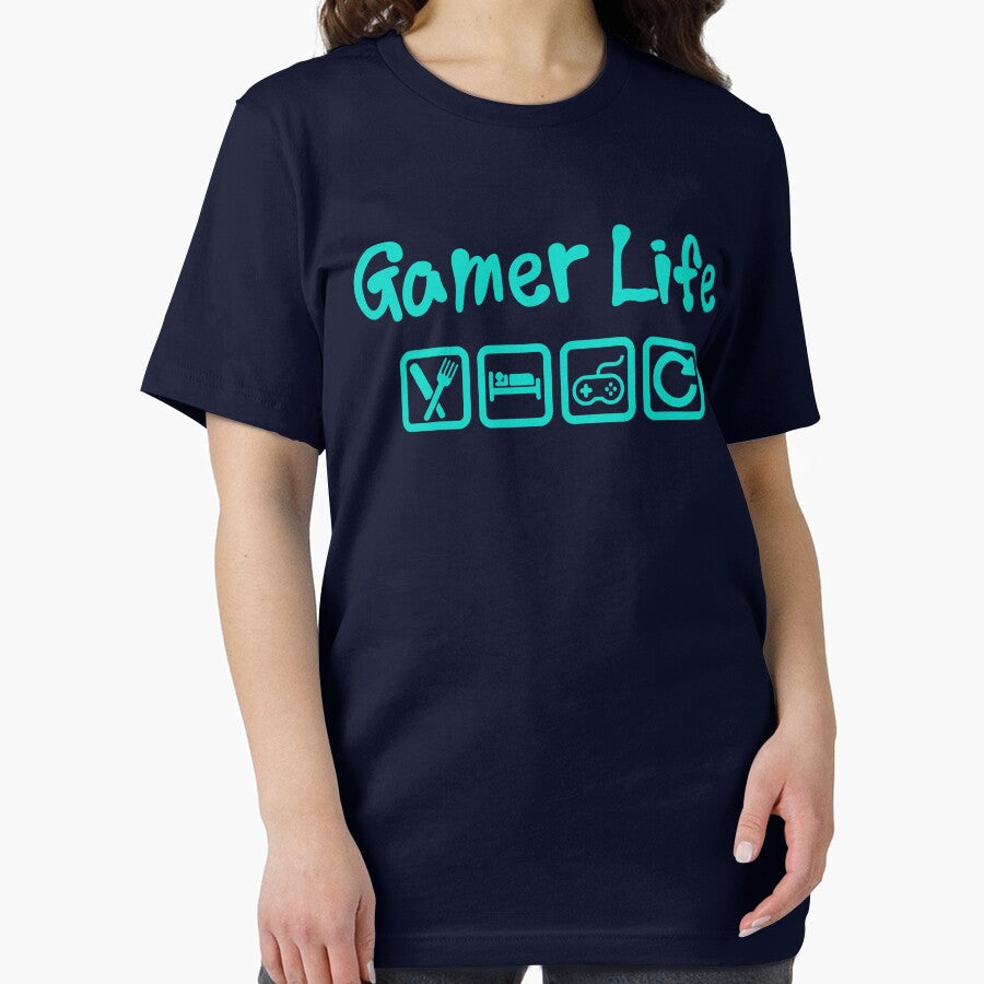 GAMER LIFE - EAT SLEEP GAME REPEAT by ShirtWreck