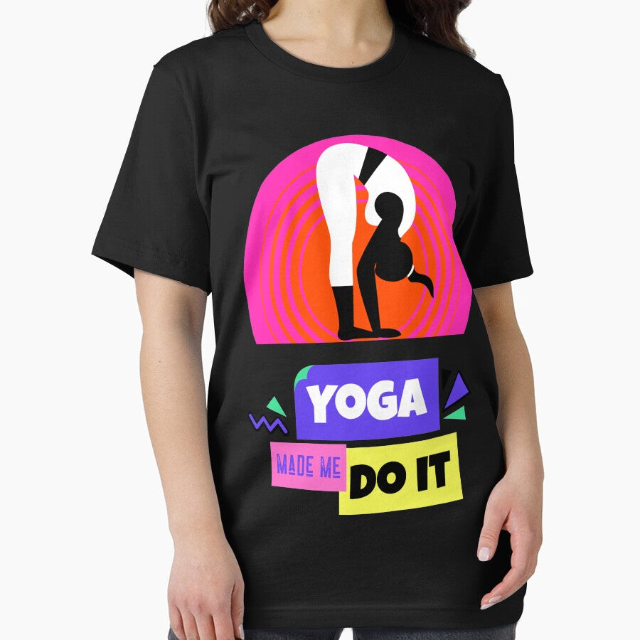 Yoga Made Me Do It Yoga Motivation Vintage Retro by ChaseCoClothing