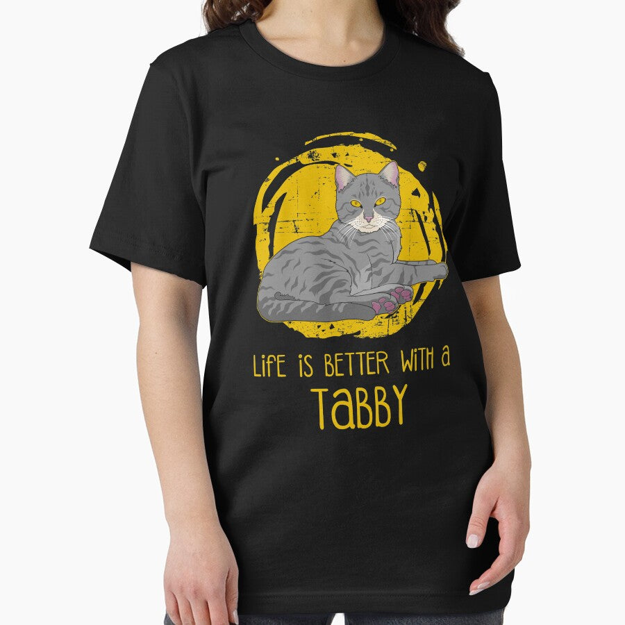 Life Is Better With A Tabby Cat Lover print by jakehughes2015