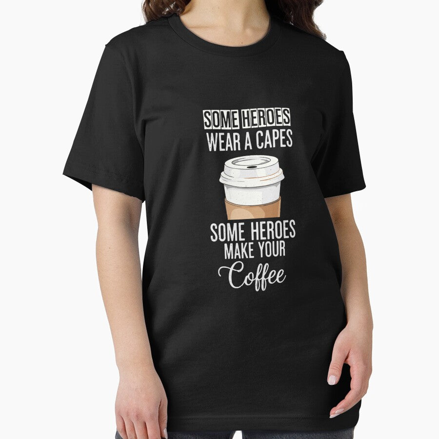 Some Heroes Wear A Capes Some Heroes Make Your Coffee Barista Coffee Lover Appreciation by SofiBlair