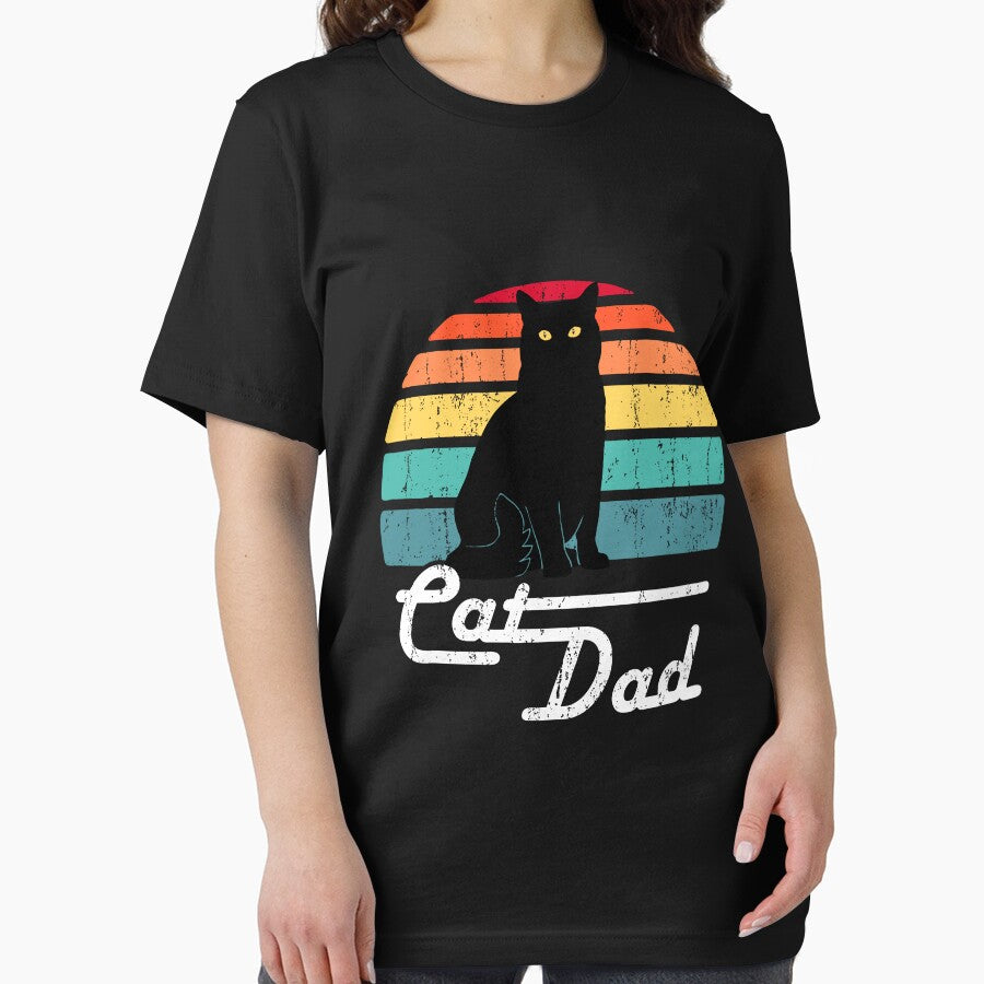 Cat Dad - Vintage Style Black Cat Lover by blvnkart