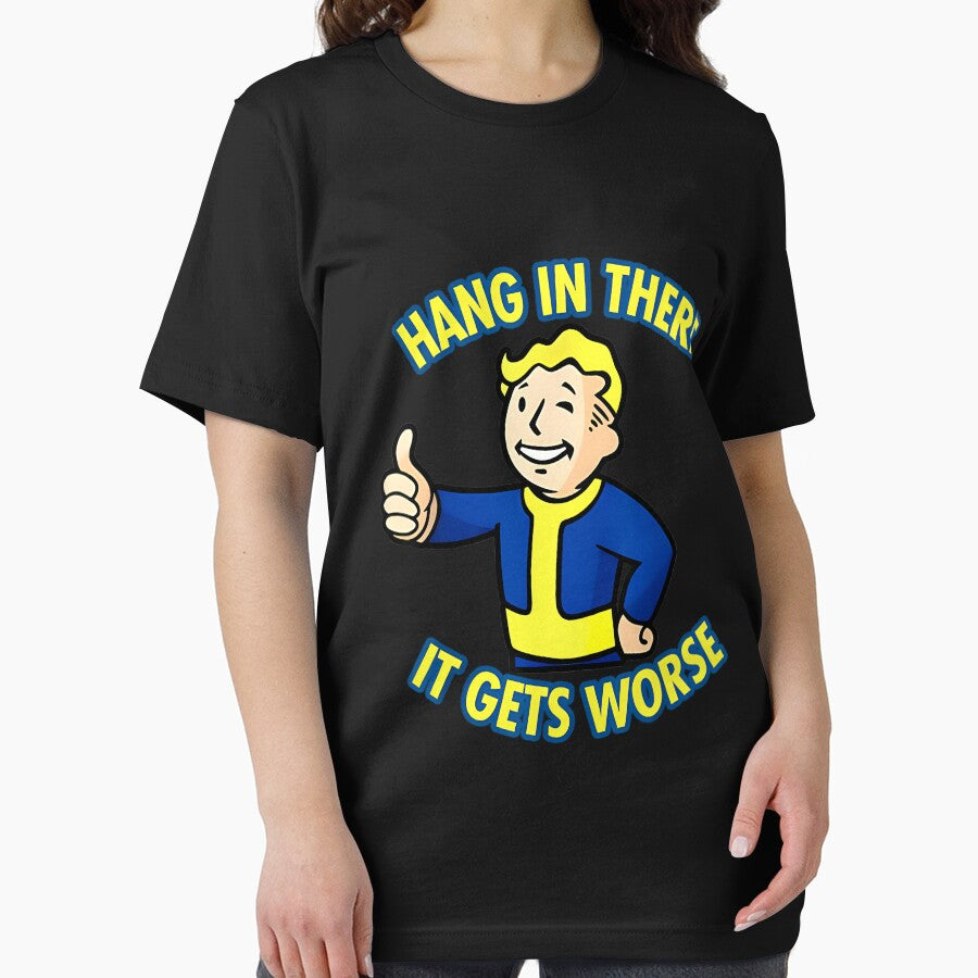 Hang In There It Gets Worse Sarcastic Humor by freelancerdpro