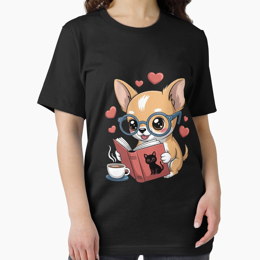 Chihuahua Dog Reading a Book Cute Dog Lover by KingsLife1994