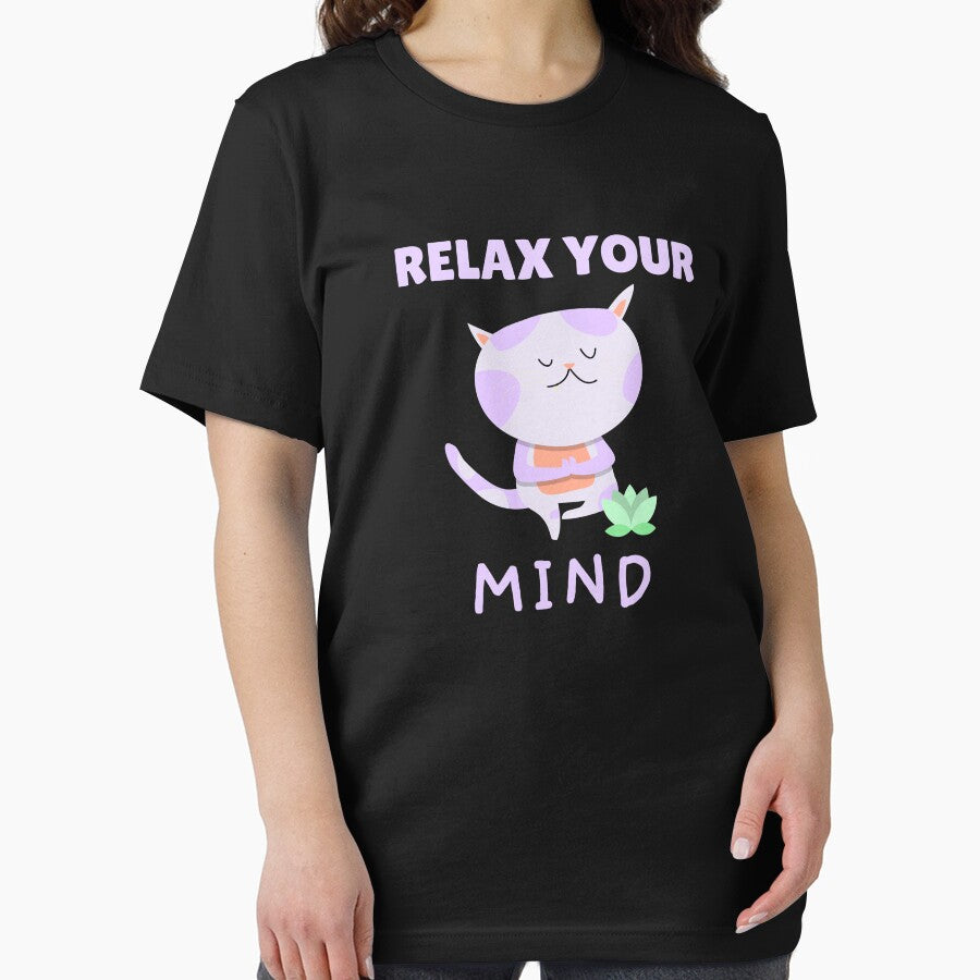 Relax Your Mind! - Cat practicing yoga lotus flower by GLwithUs
