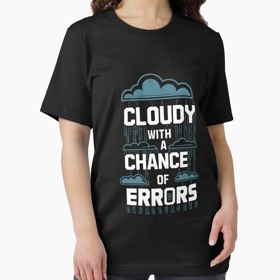 Cloudy with a Chance of Errors Design for Programmers and Tech Enthusiasts by pixelpopplanet