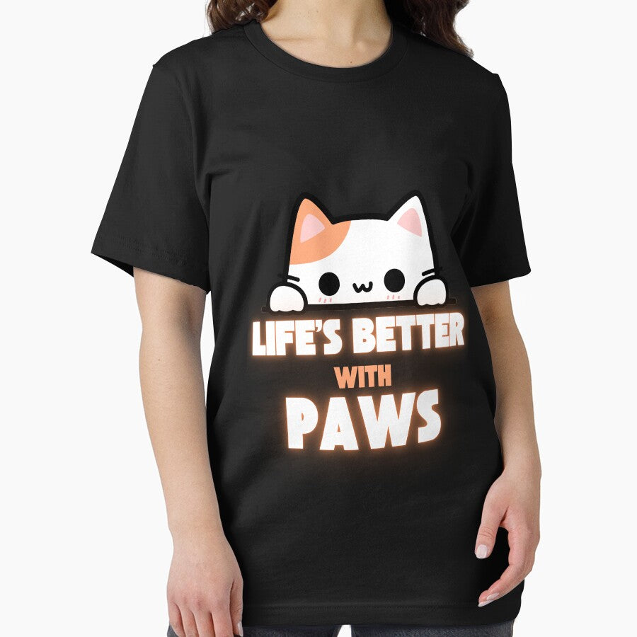 Life's Better with Paws – Cute Kawaii Cat by EagleVisionary