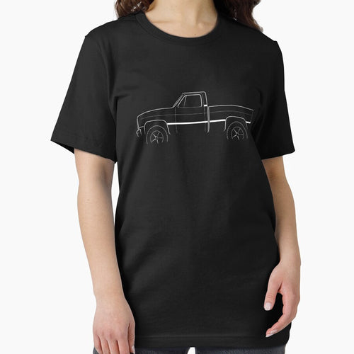 4x4 Chevy Silverado - profile stencil, white by mal-photography