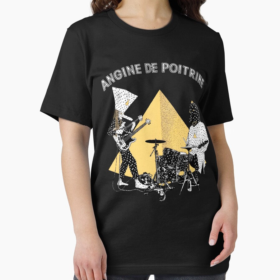 Angine De Poitrine Vintage Rock Band by Lyotirum