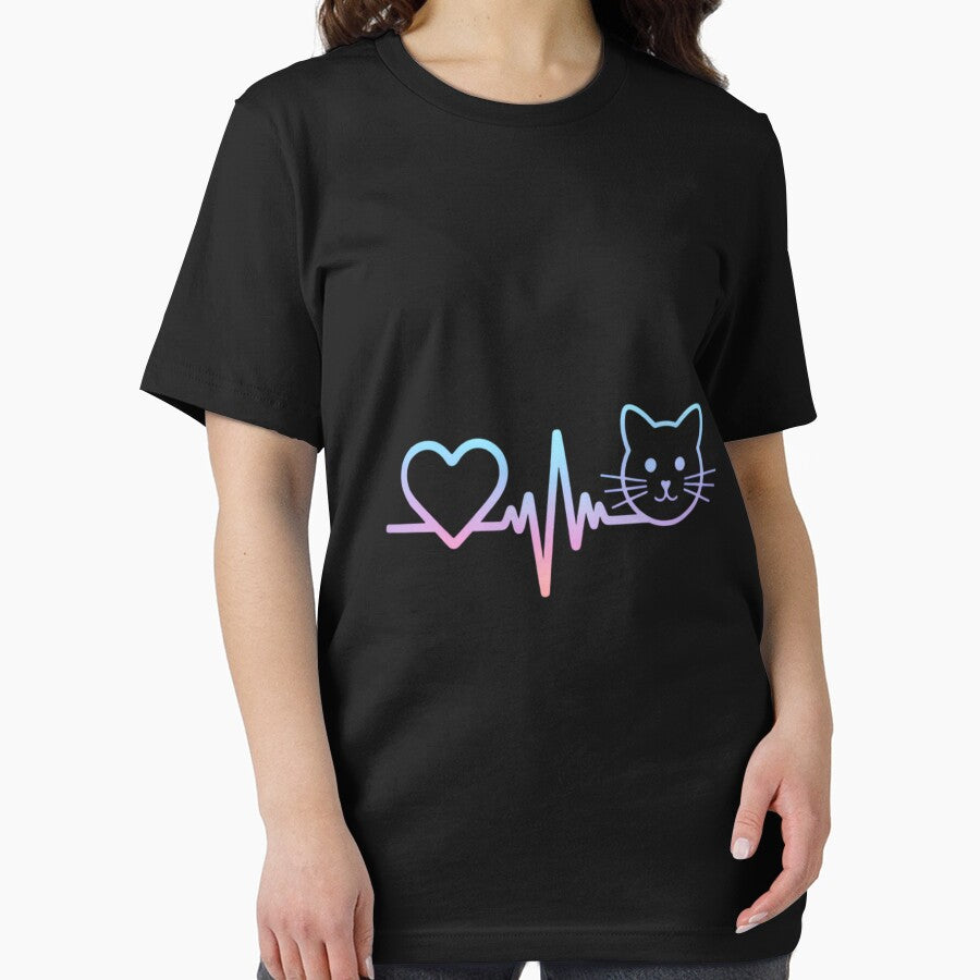 Heartbeat Cat Lover Women Animal Cute Cat by JonathalIngham