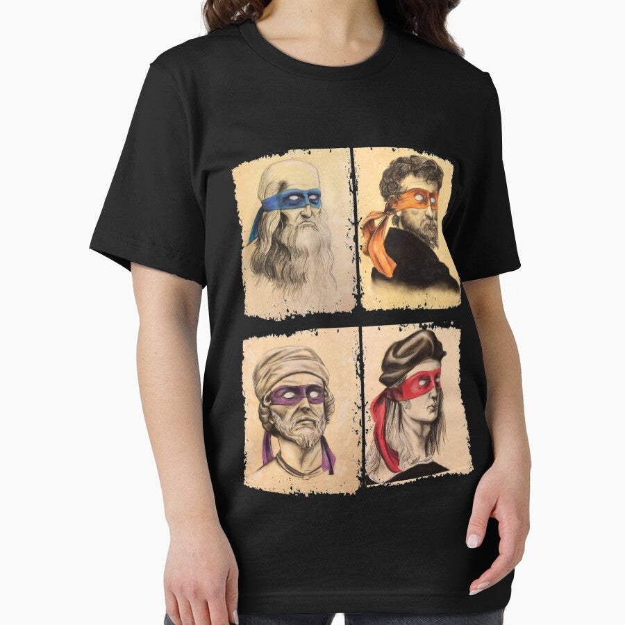 Funny Italian Artists Turtles Art Lovers Gift Renaissance Ninja Artists for women men by SirrelShearer