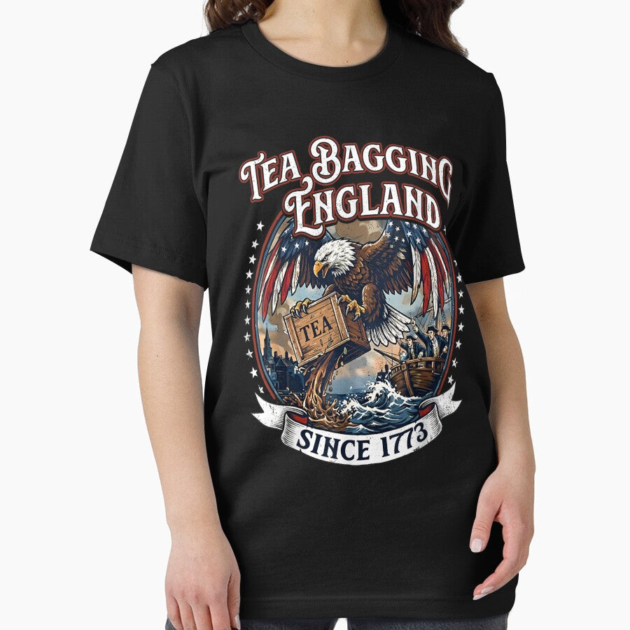 Teabagging England Since 1773 America 4th of July 250 Years by MatherFisher
