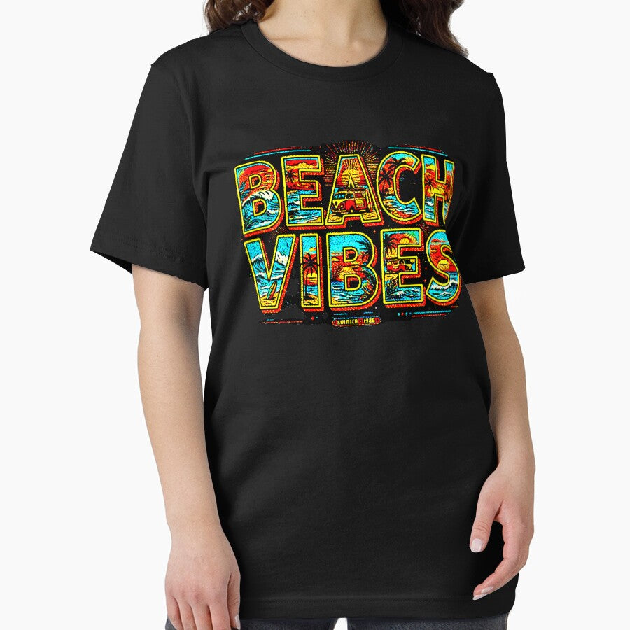 Beach Vibes | Retro Summer Vintage Van Design by AstronautMerch