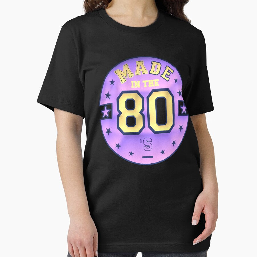 Made In The 80s Retro Purple Star Patch by AstronautMerch