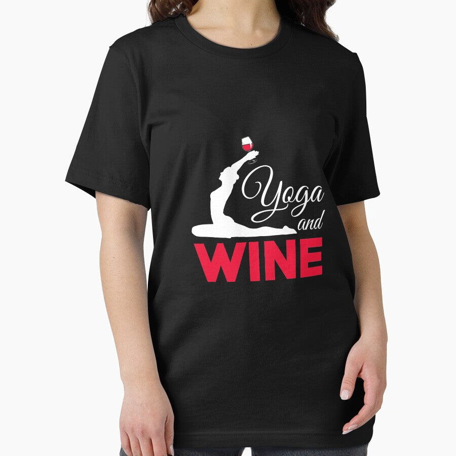 Yoga and Wine | yoga shirt | yoga gifts | yoga teacher shirt | yoga women | yoga instructor  | yoga mom | yoga women | yoga kids | yoga addict by Kreature Look